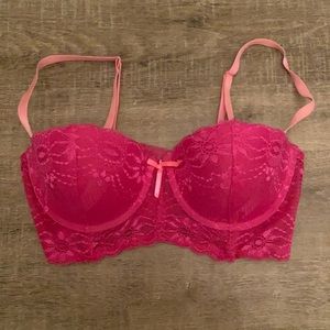 NEW Pink Lace Bra, 34C